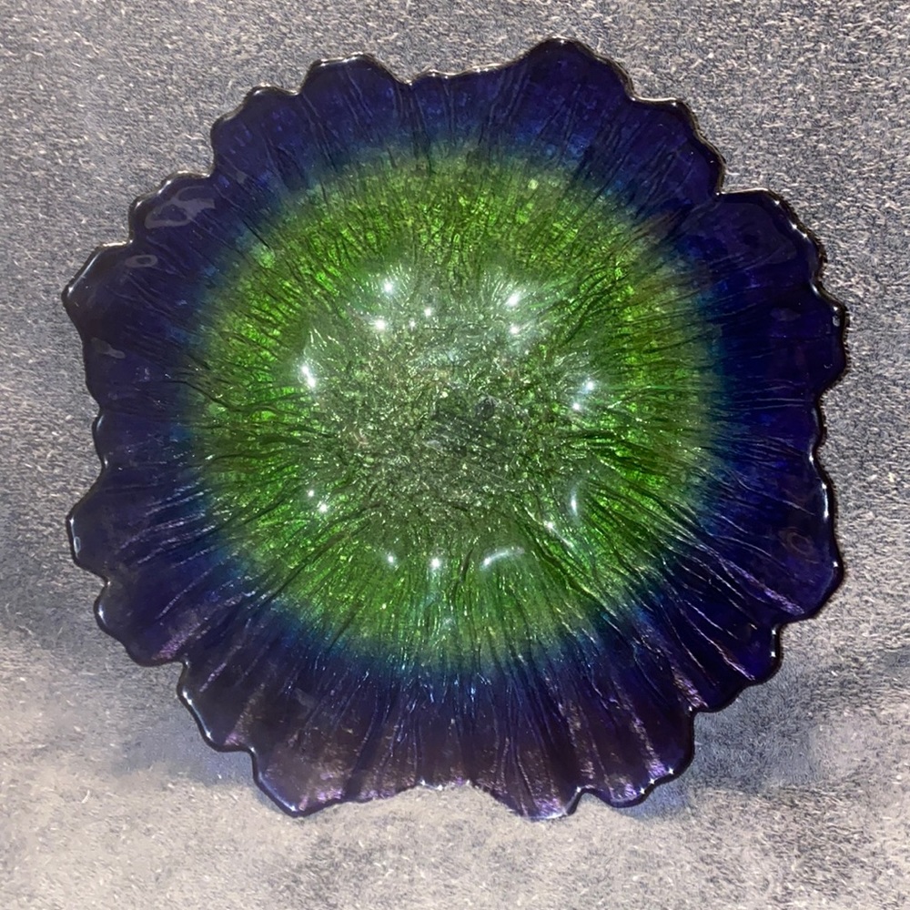Beautiful Virios De Levantine Green Blue Dish from Spain - Picture 1 of 14